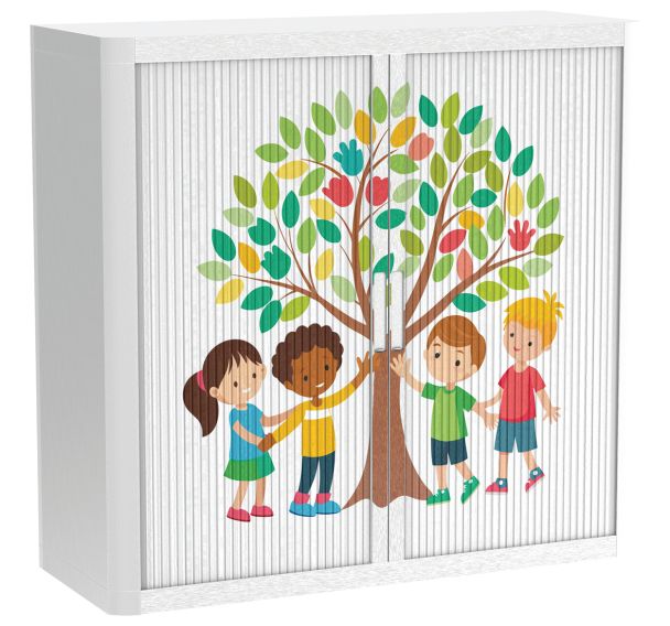 Armoire à rideaux personnalisée arbre l'amitié - EasyOffice