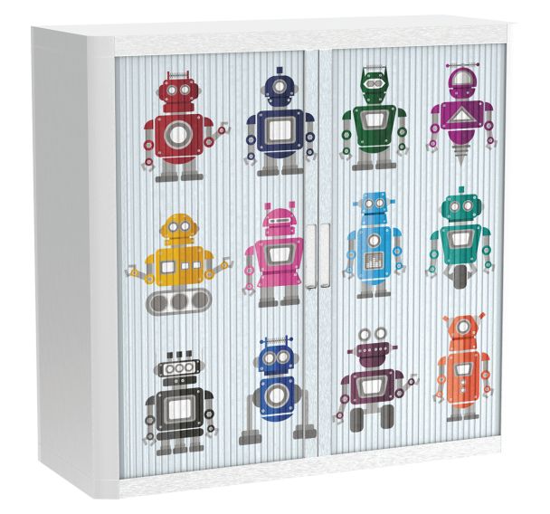 Armoire à rideaux personnalisée campus robot - EasyOffice