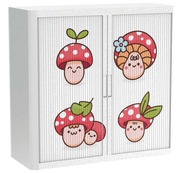 Armoire à rideaux personnalisée champi'mignons - EasyOffice