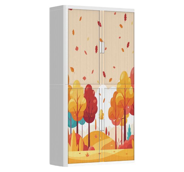 Armoire à rideaux personnalisée couleurs d'automne - EasyOffice
