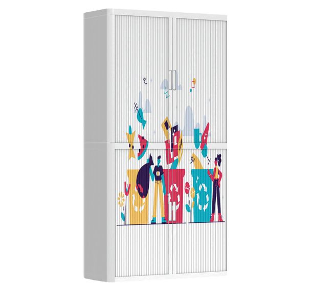 Armoire à rideaux personnalisée gestes responsables - EasyOffice