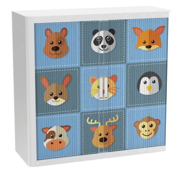 Armoire à rideaux personnalisée la tribu mignonne - EasyOffice