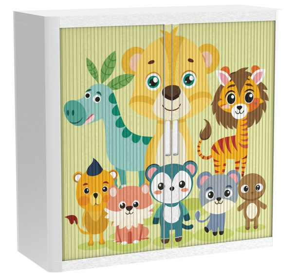 Armoire à rideaux personnalisée les rigolos la jungle - EasyOffice