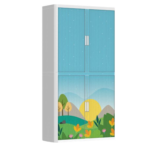 Armoire à rideaux personnalisée lever soleil - EasyOffice