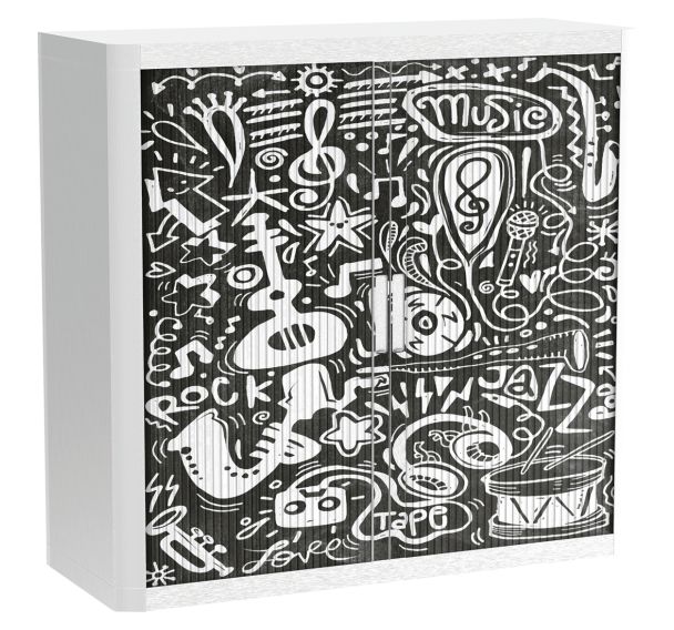 Armoire à rideaux personnalisée monde musical - EasyOffice