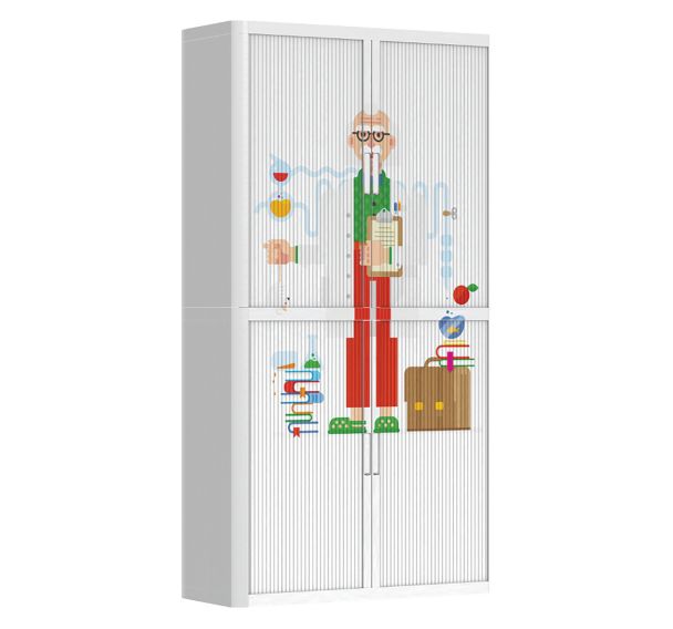 Armoire à rideaux personnalisée scientifique - EasyOffice