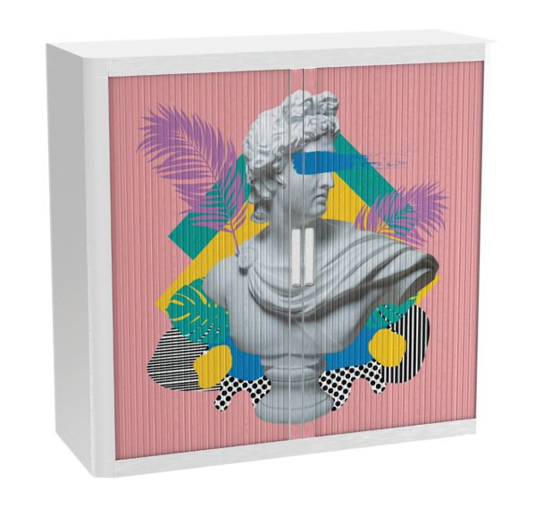 Armoire à rideaux personnalisée sculpture pop art - EasyOffice