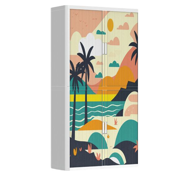 Armoire à rideaux personnalisée sous les palmiers - EasyOffice