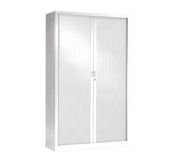 Armoire à rideaux unis haut 198 cm - Vinco