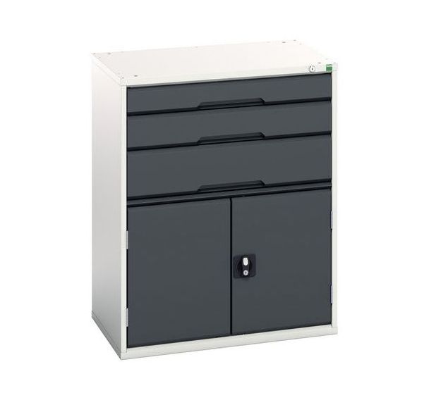 Armoire à tiroirs Verso - 1000mm - 3 tiroirs - Bott
