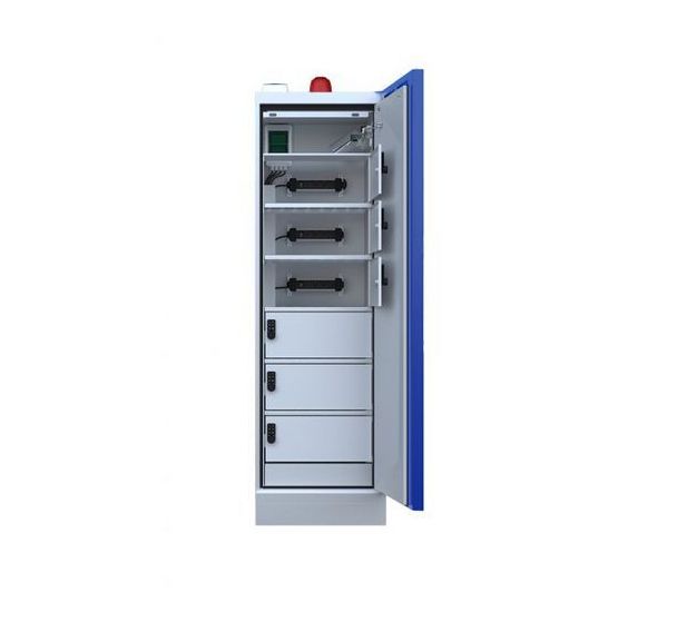 Armoire anti-feu 90 minutes casiers à code prises et alarme - Exacta