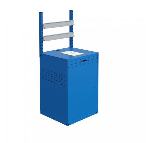 Armoire avec 2 rails support bacs à bec Modulinfo - Sofame