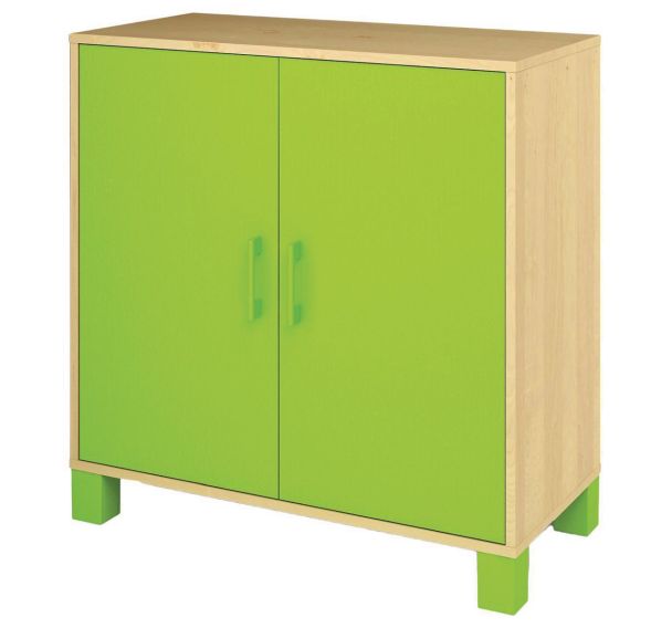 Armoire basse Confetti pieds 2 portes