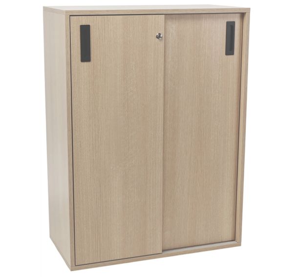 Armoire basse à portes coulissantes Misao - Manutan Expert