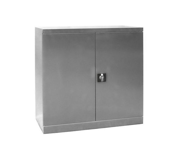 Armoire basse en inox - 2 portes