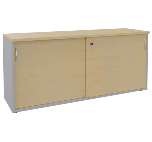 Armoire basse portes coulissantes Mercure - Simmob