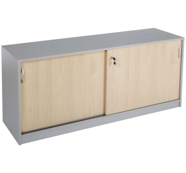 Armoire basse portes coulissantes Mercure - Simmob