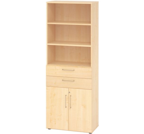 Armoire combinée avec portes battantes et tiroirs - Hammerbacher