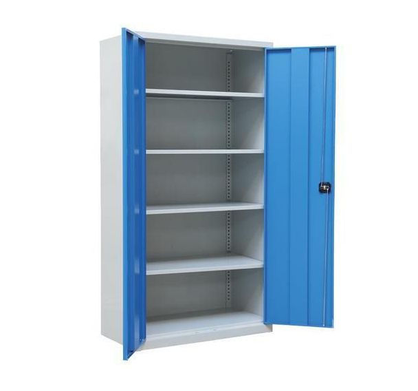 Armoire d'atelier métallique - 195x95x50 cm