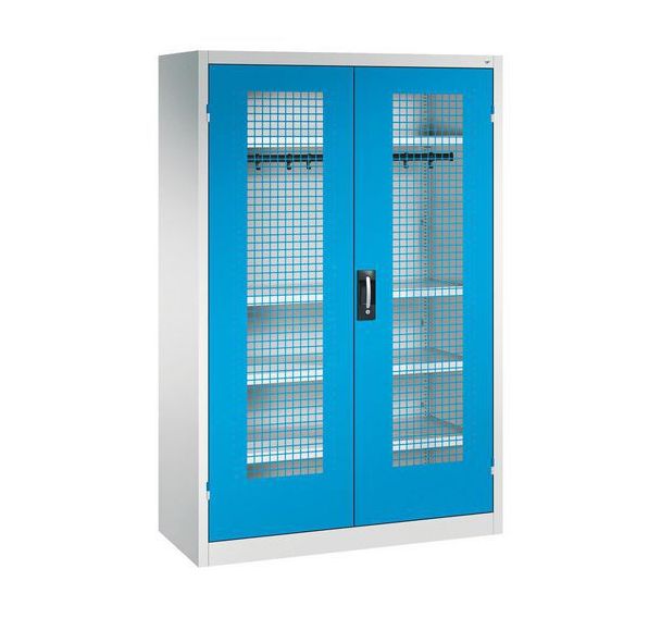 Armoire de rangement portes perforees CP