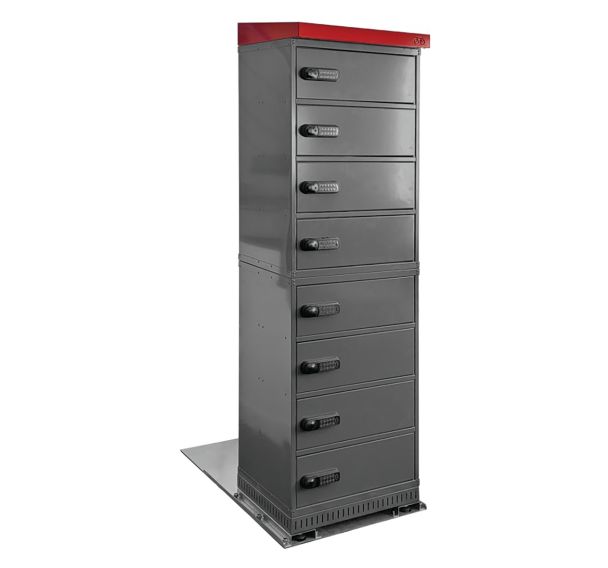 Armoire de recharge batterie Lithium extérieur 8 compartiments-Trionyx