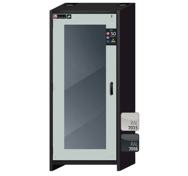 Armoire de sécurité anti-feu 30min q-display-30 gris/gris - Asecos