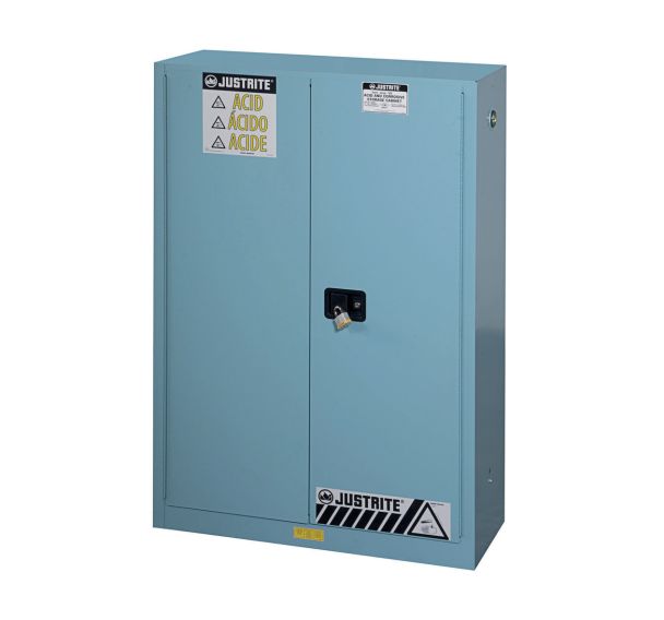 Armoire de sécurité pdts corrosifs - Capacité 170 L - fermeture auto