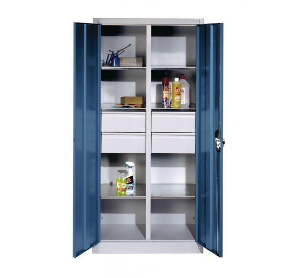 Armoire haute 6 tablettes 4 tiroirs - CP
