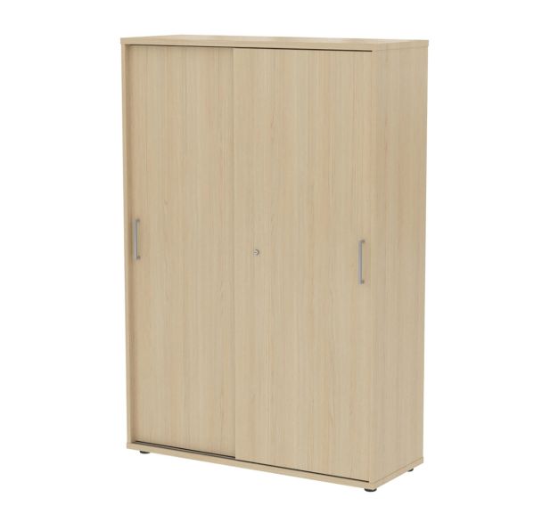 Armoire haute portes coulissantes L 120 cm serrure à clé