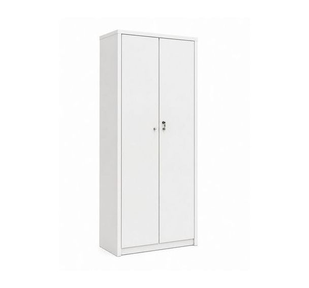 Armoire haute reconditionnée - À portes battantes - Blanche