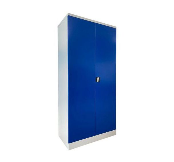Armoire haute reconditionnée - À portes battantes - Bleu