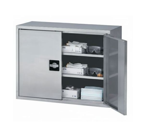 Armoire murale en inox - 2 portes