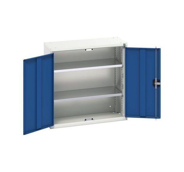 Armoire portes battantes lourdes 800x350x800mm, 2 étagères