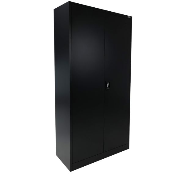 Armoire portes battantes Aris Noir - Manutan Expert