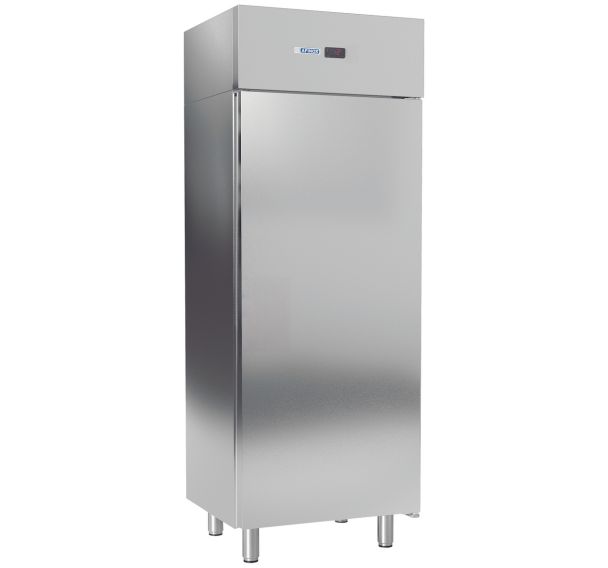 Armoire positive GN2/1 cuve inox poignée intégrée 1 porte 700L