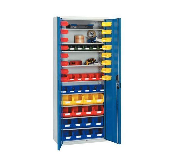 Armoire standard avec bacs à bec Kangourou - Moyenne - Portes aménagées