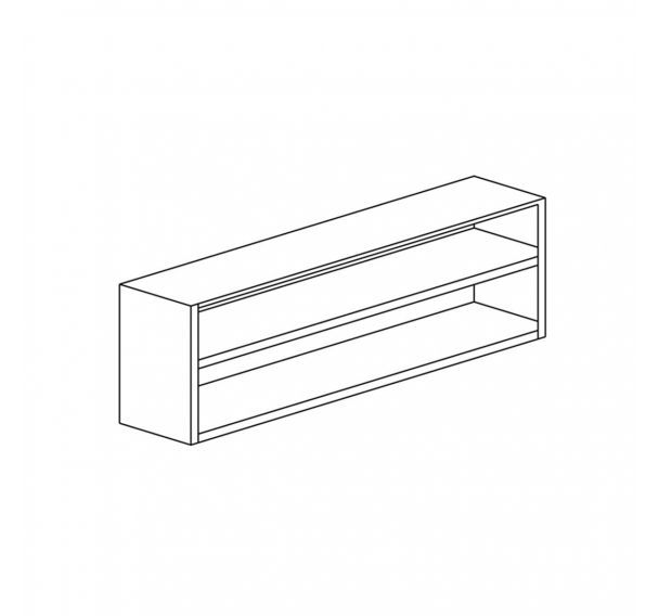 Armoire suspendue ouverte avec 1 étagère- ASSP1066/1