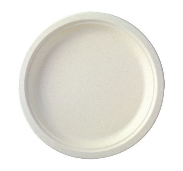 Assiette ronde en fibre - 18 cm
