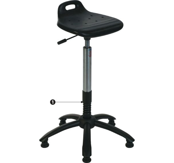 Assis debout LM2023 colonne Flex sans repose-pieds - Sofame