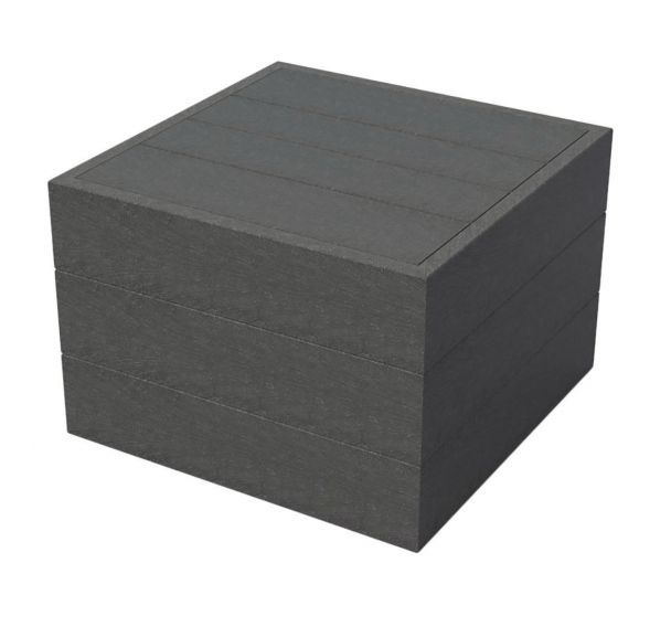 Assise modulable Cube 60 x 60 cm plastique recyclé - Espace Urbain
