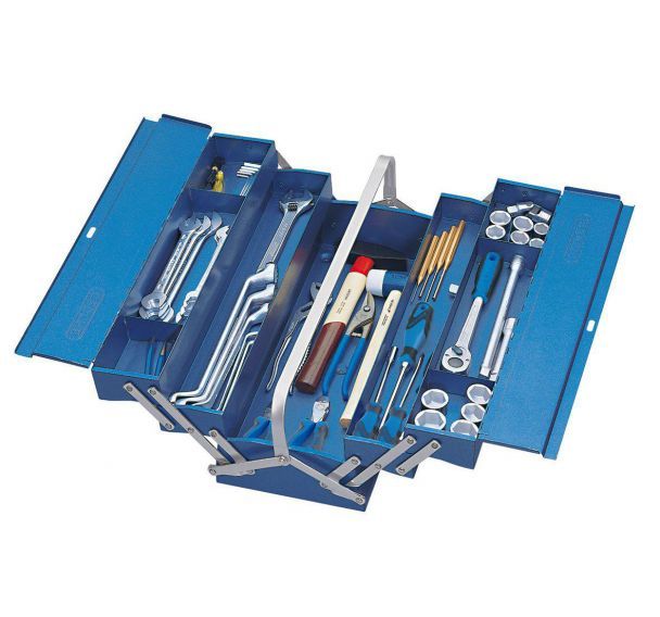 Assortiment d'outils dans la boîte à outils de 68 pièces
