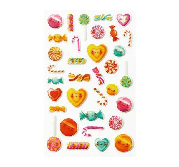 Assortiment de 170 stikers relief à thèmes