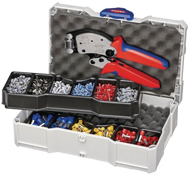 Assortiment de sertissage pour embouts de fer - Knipex
