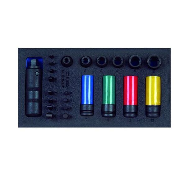 Assortiment de tournevis 1/2'' dans le module Check-Tool