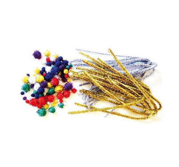 Atelier chenilles étincelantes + pompons