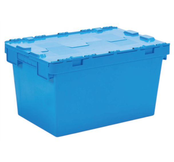 Bac avec couvercle double rabat - Longueur 605 mm