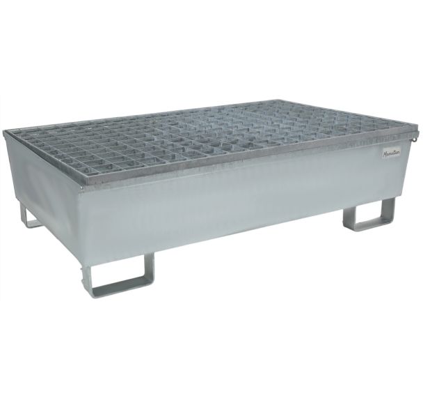 Bac de rétention acier conique 220 L - 2 fûts - Manutan Expert