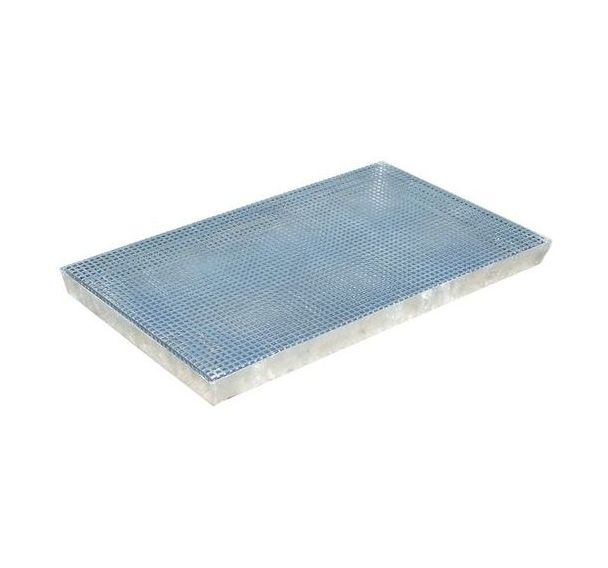 Bac de rétention en acier galvanisé - 30 L - Sameto Technifil