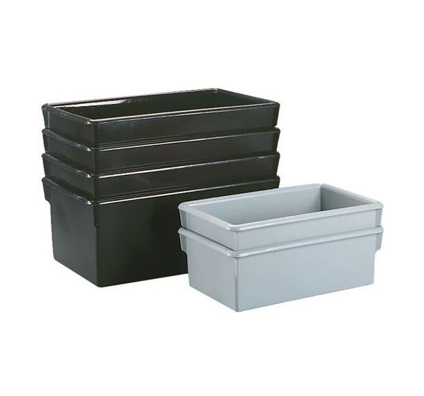 Bac de transport 14 L - Longueur 410 mm - Noir ou gris