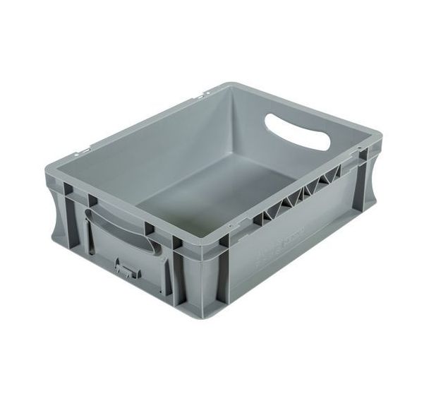 Bac palettisable norme europe - 400 x 300 mm - Gris - Novap